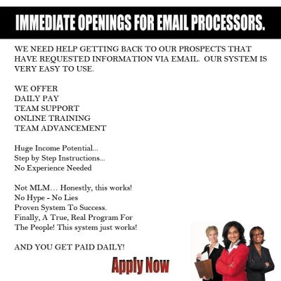 Email Processing For Cash