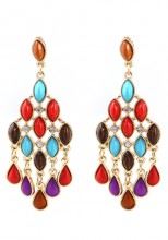 Sensational VINTAGE COLORFUL RHINESTONE TASSEL DANGLE EARRING http://geturitem.com/jewelries/vintage-colorful-rhinestone-tassel-dangle-earring