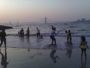 bathing in Mumbai beach