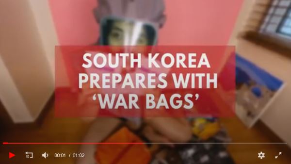 SouthKorea-prepares-with-'War-Bags'_video