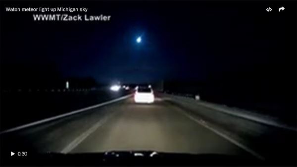 Watch meteor light up Michigan sky_video