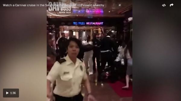 Carnival cruise into near-anarchy in the South Pacific_video