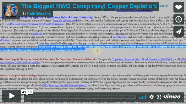 The Biggest NWO Conspiracy - Copper Depletion_vimeo