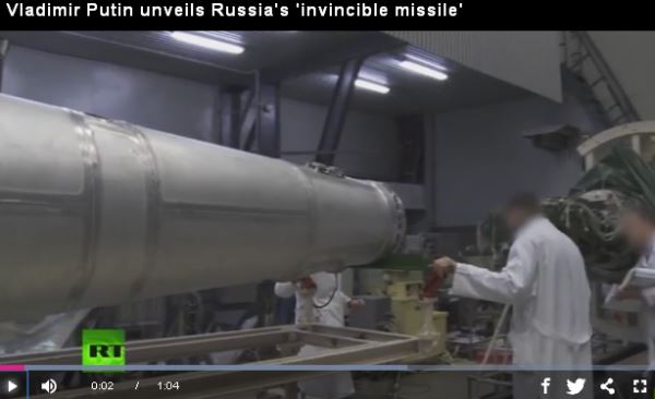Vladimir Putin unveils Russia's 'invincible missile'_video