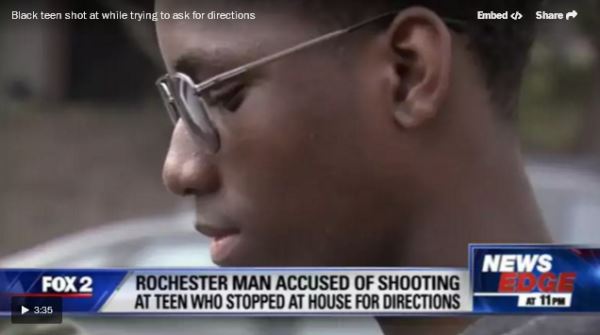Black teen shot at while trying to ask for directions_video