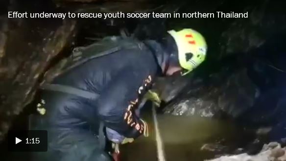 Effort underway to rescue soccer team in Thailand_video