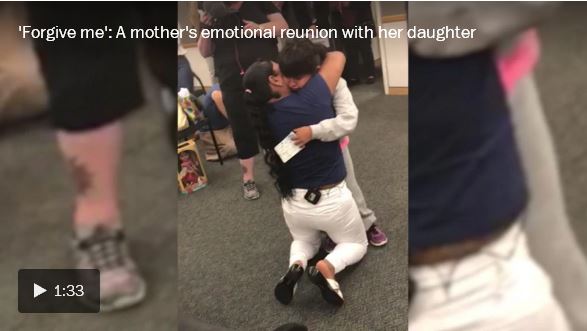 A mother's emotional reunion with her daughter_video