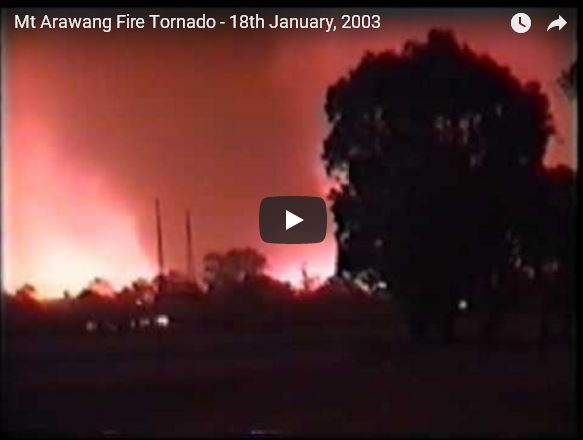 Mt Arawang Fire Tornado - 18th January, 2003_video