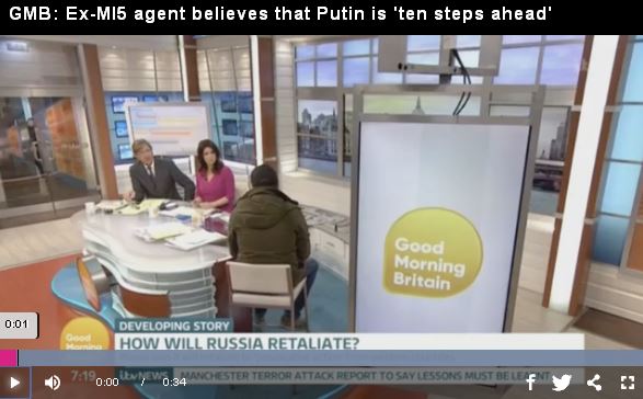 Ex-MI5 agent believes that Putin is 'ten steps ahead'_video