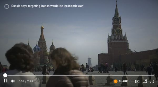 Russia says targeting banks would be 'economic war'_video