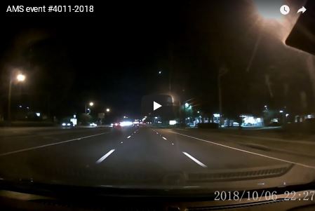Green meteor in Daytona Beach_video 2