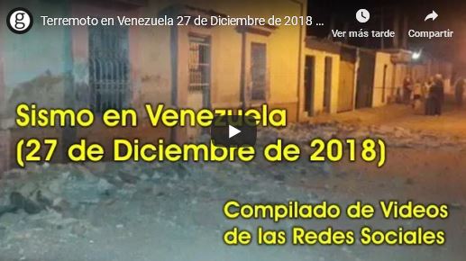 Sismo en Venezuela (27 de diciembre de 2018)_video
