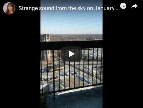 Strange sound from the sky on January_video