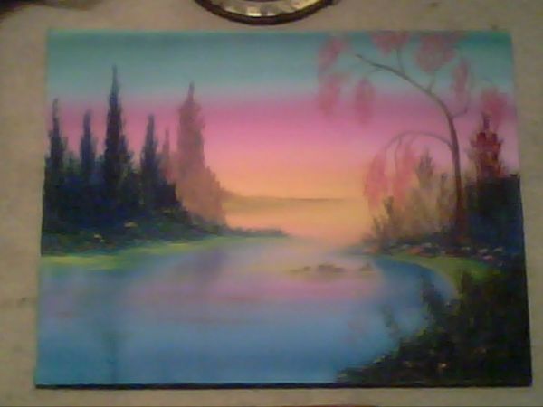 My birthday painting by my sibling [ Curtis aka FUNKWISE ]