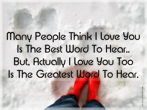 I love you, too